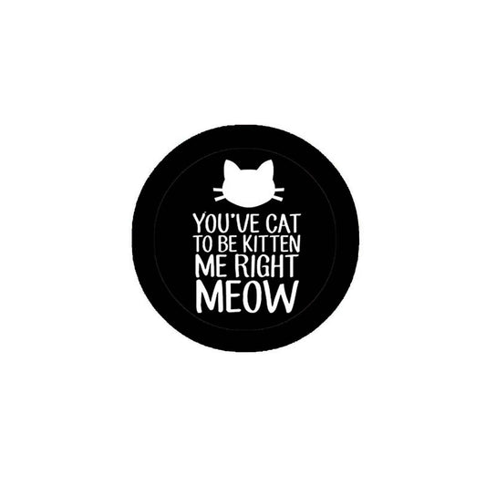 You've CAT to be KITTEN me right MEOW Pinback Button Badge 2.25"