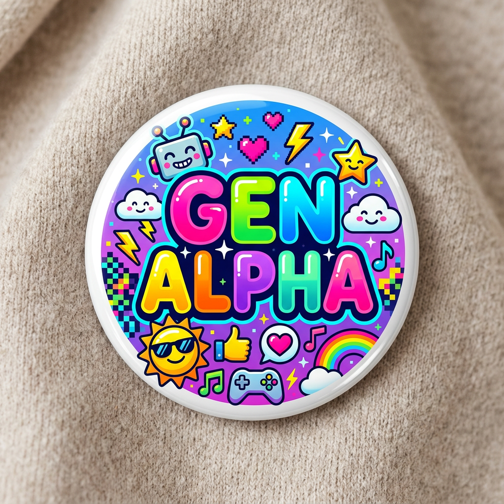 6-7 Generation Alpha Mem Pin Button 2.25-inch