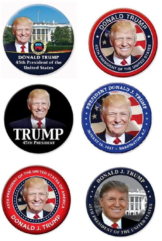6 Pcs Donald Trump Inauguration Pinback 2.25-inch - My Pinbacks