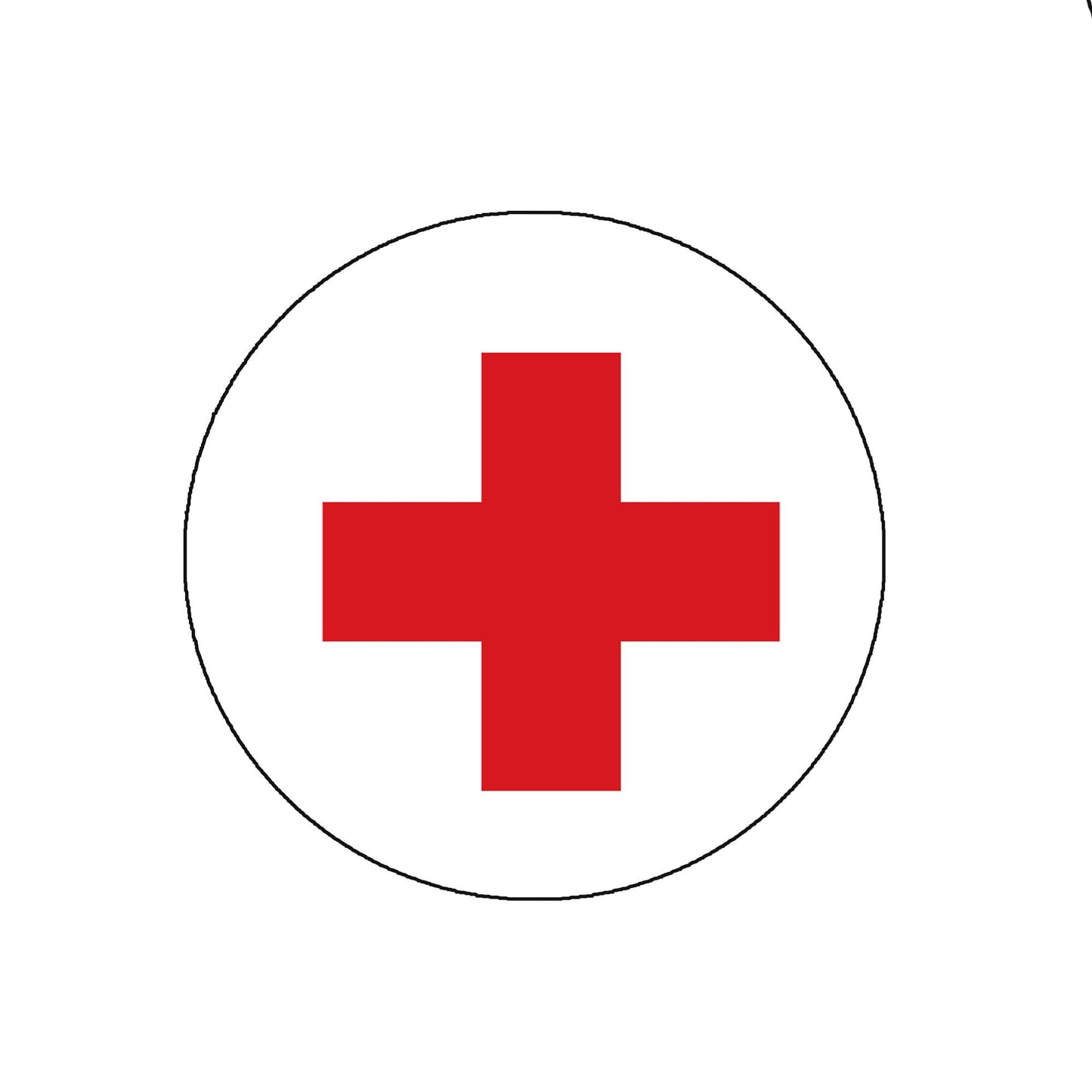 100 Pcs Protection, Neutrality, and Humanitarian Aid Lapel Pin Pinback 7/8" for Jackets, Backpacks, etc.