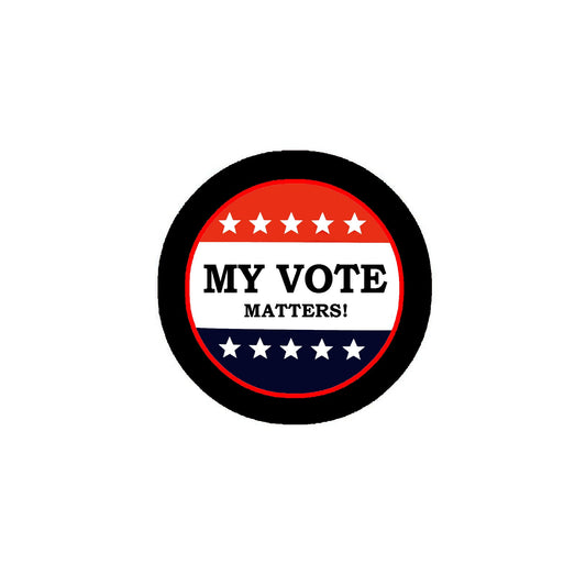My Vote Matters 2.25-inch Pinback or Jackets, Backpacks, etc.