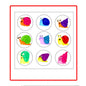 Set of 9 colorful snail pinback buttons with cute cartoon snail faces