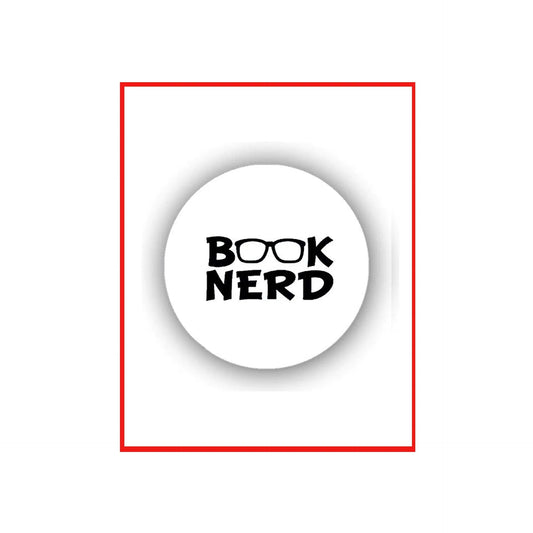 Book Nerd Pinback Button Badge 1.25-inch Default Title