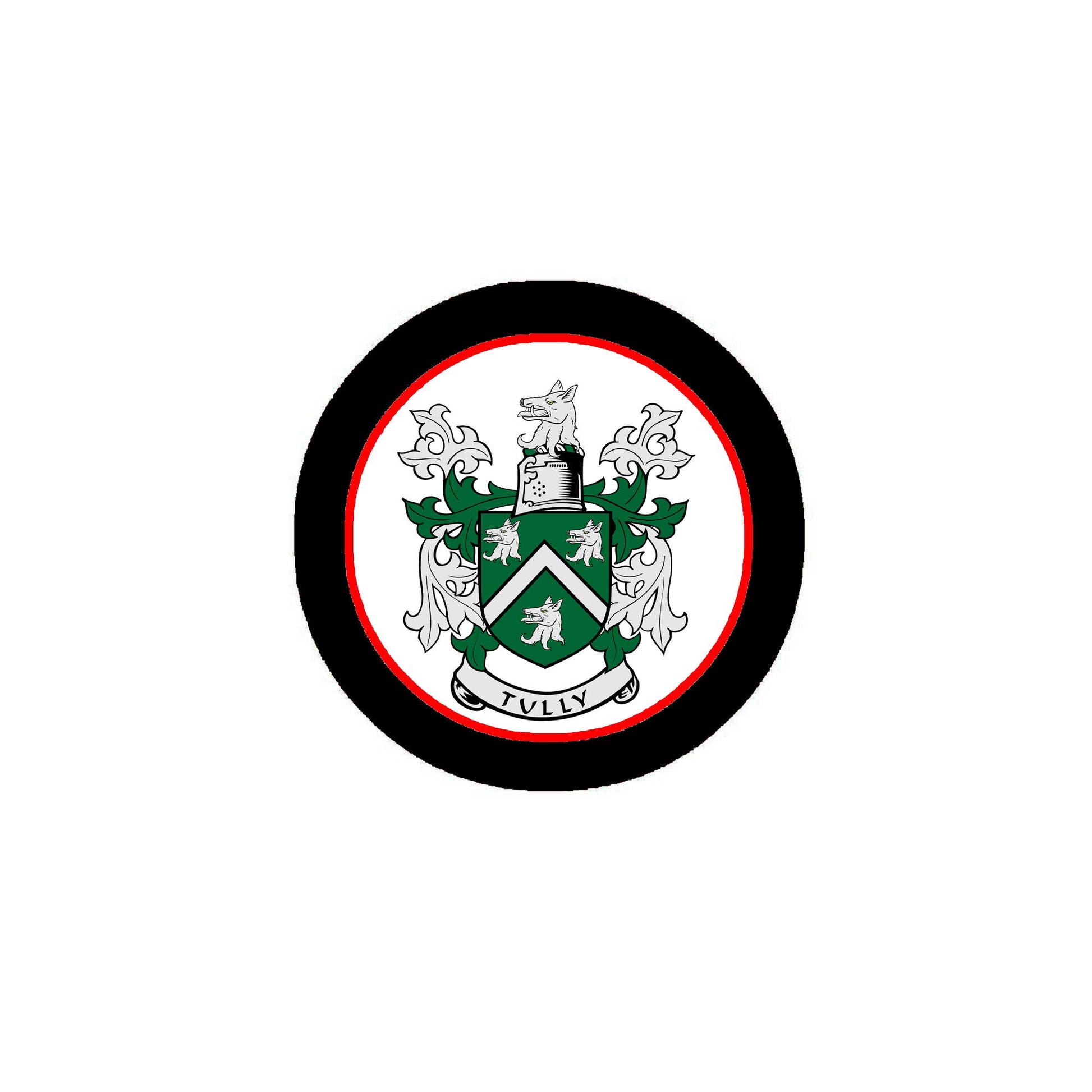 Tully Family Crest 3-inch Coat of Arms Fridge Round Magnet Default Title