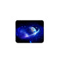 Rounded rectangular mousepad with blue space Earth graphic