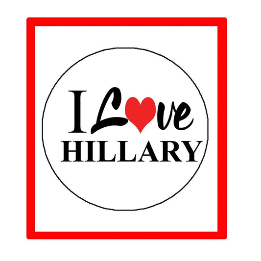 I Love Hillary Pinback 2.25-inch Button backpacks Default Title