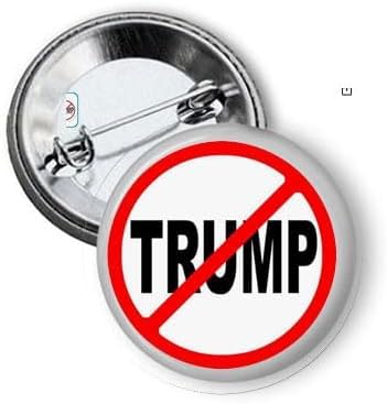 10 Pcs Mini 1.25" 10 Pcs Political Anti Trump No Trump Pinback Button Pin Anti Trump, Dump Drumpf,