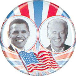 campaign pin pinback button badge obama biden 1.25"