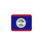 Belize country flag mousepad, blue with circular coat of arms crest