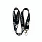 Black bunny-themed lanyard with white PLAYBOY text and metal keyring clasp