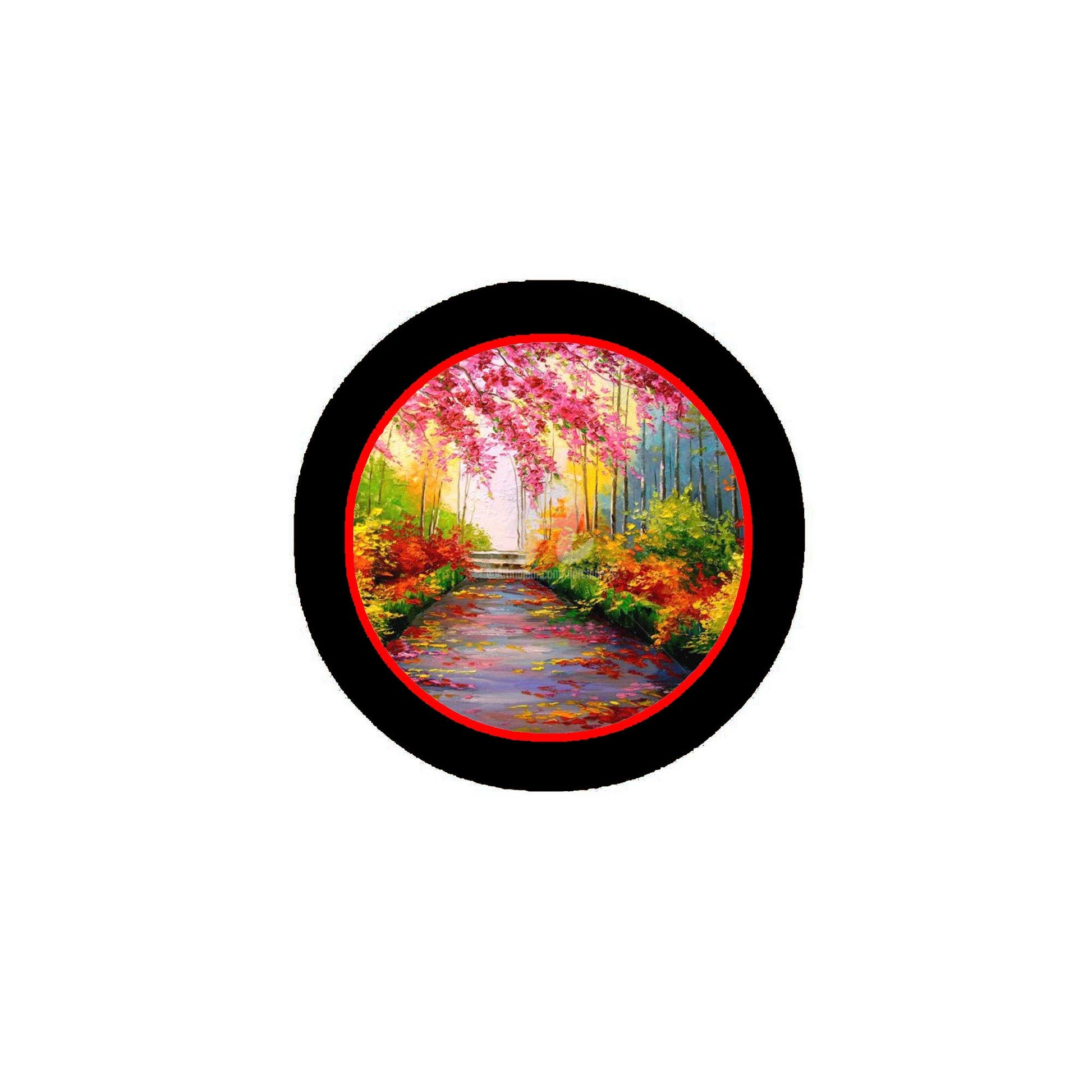 Artistic Colorful Bright Nature Set Planet Earth Styles 2.25-inch Pinback 1.25-inch Default Title