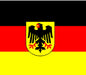 Germany flag mousepad with black eagle crest