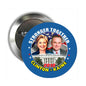 3-inch circular campaign pinback with Hillary and Tim Kaine and 2016 text