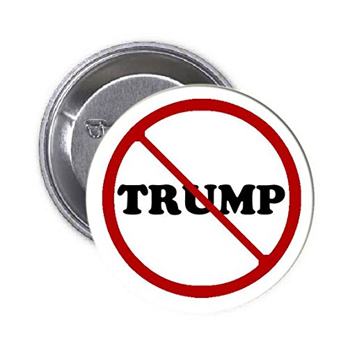 1 Pc No Trump Anti Political Pinback Button Badge 1.25"