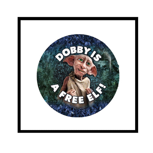 Dobby Is a Free Elf Pinback Button 1.25" for Jackets, Backpacks, etc.