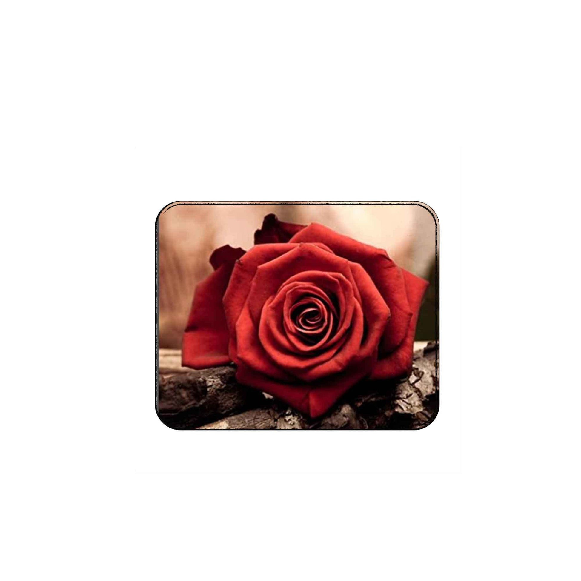 Antique Single Romantic Red Rose Mousepad Default Title