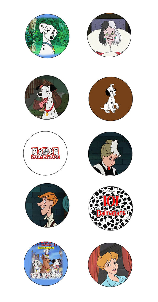 101 Dalmatians 1.25" Pinback Button Pin 10 Pcs Music Tribute