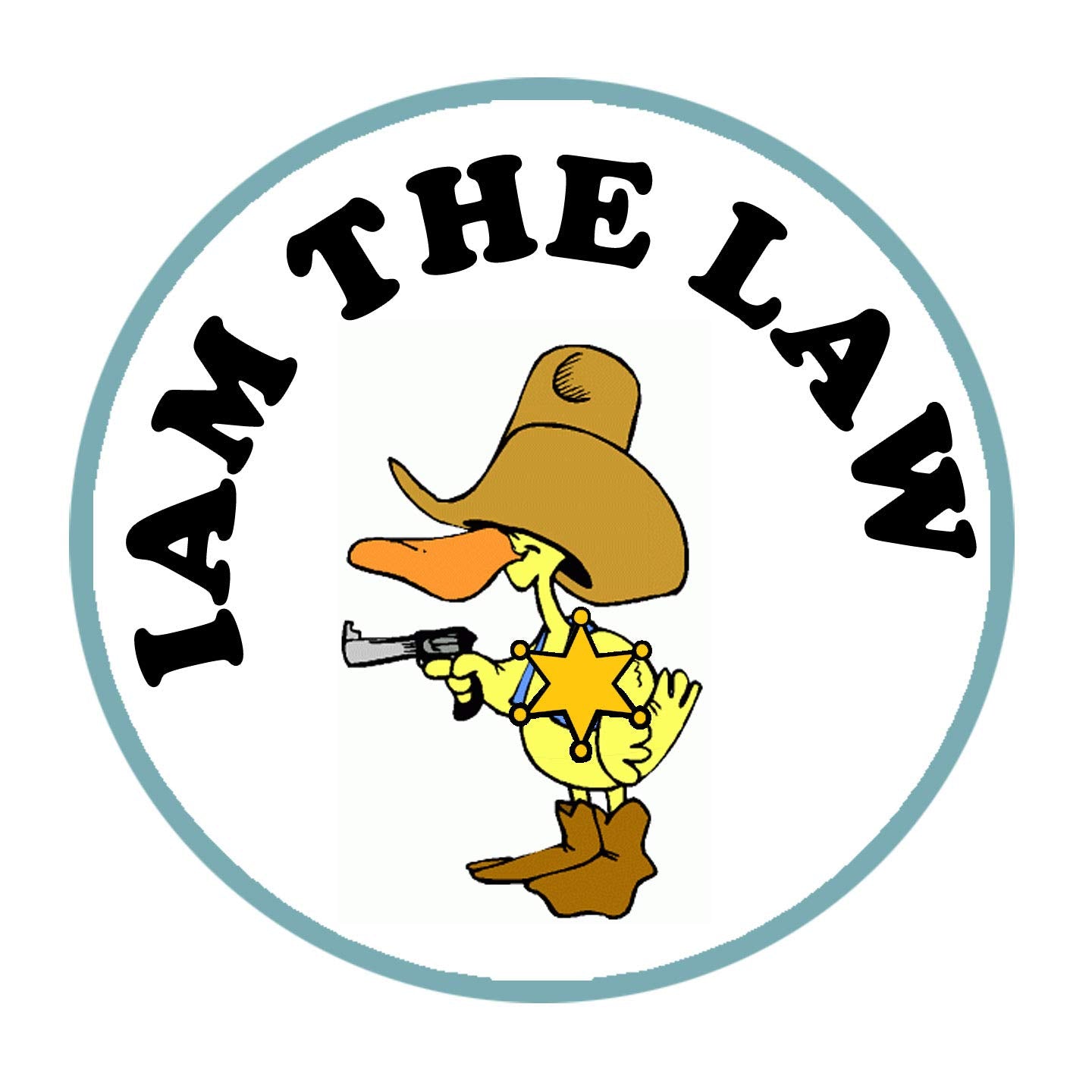 I am the Law 2.25-inch Kids Pinback Button Default Title