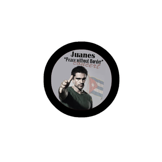 Peace without border concert 2.25-inch Pinback Badge gray Default Title
