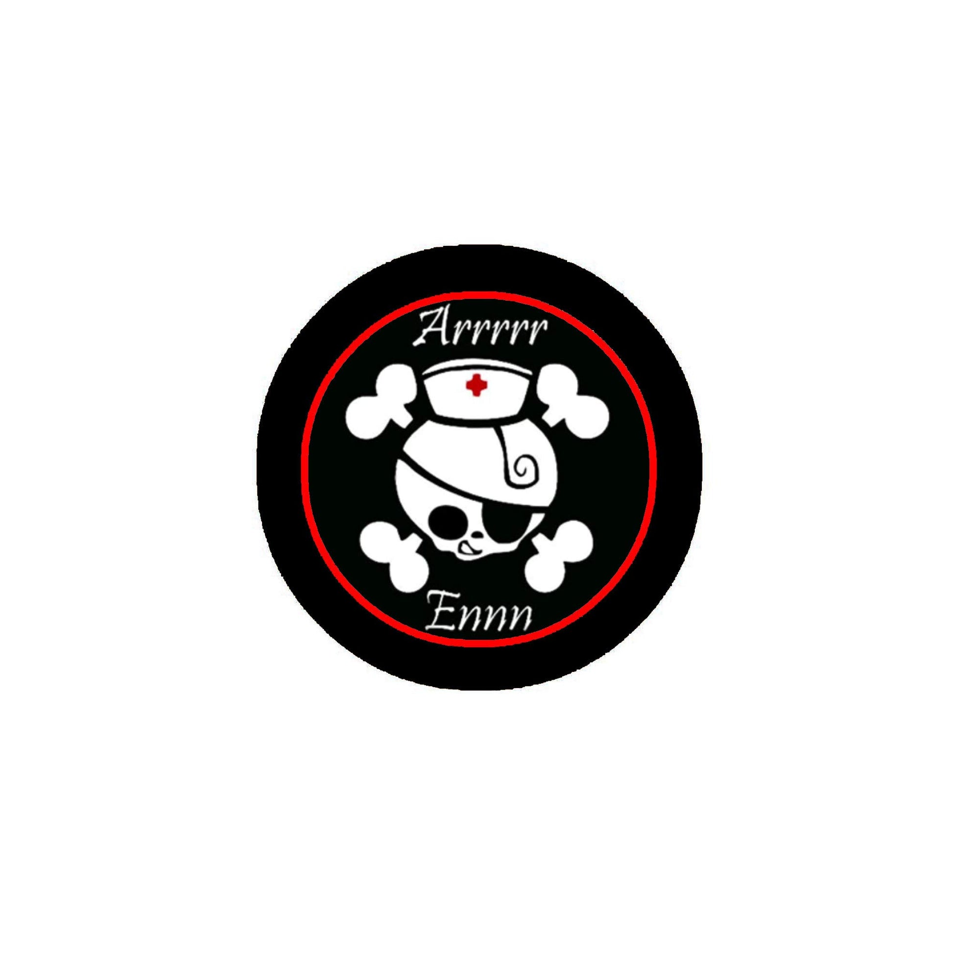 Arrrrr Enn 1.25-inch Pinback RN Pirate Default Title