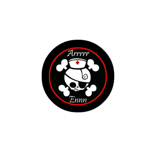 Arrrrr Enn 1.25-inch Pinback RN Pirate Default Title