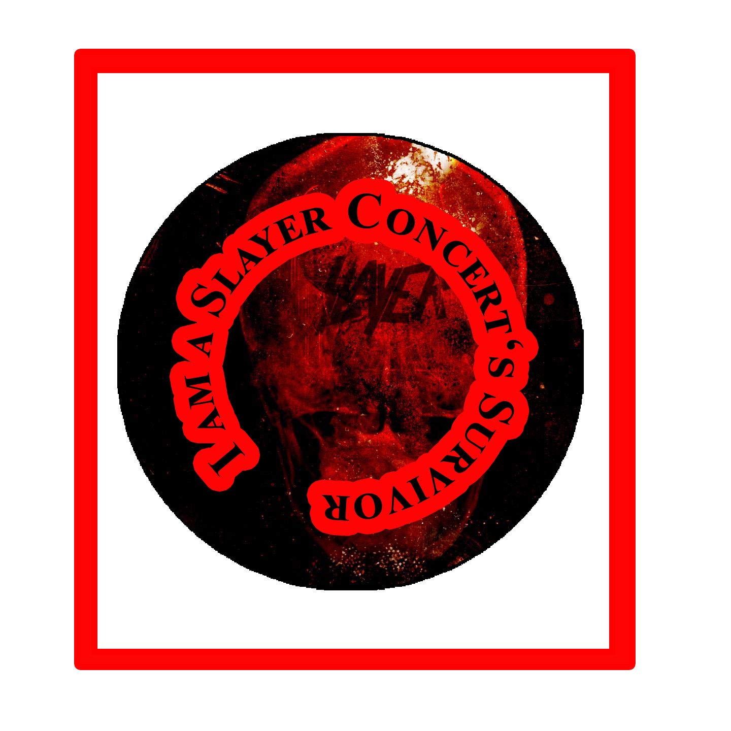 Rock Concert Survivor 2.25-inch Pinback Button, backpacks Default Title