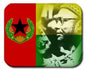 Amilcar Cabral mouse pad with red/green flag design and portrait