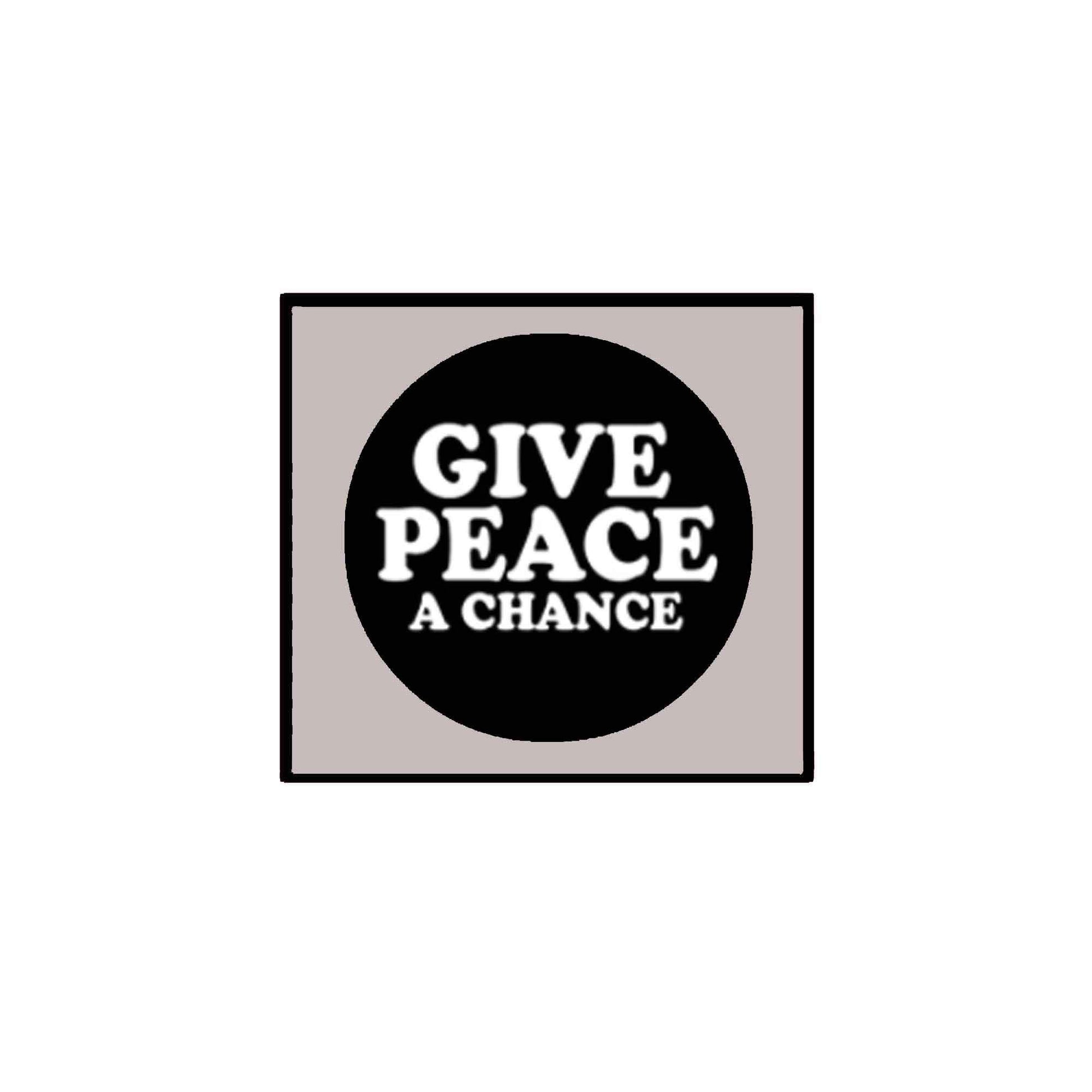Give Peace a Chance 1.25-inch Pinback Button, backpacks Default Title