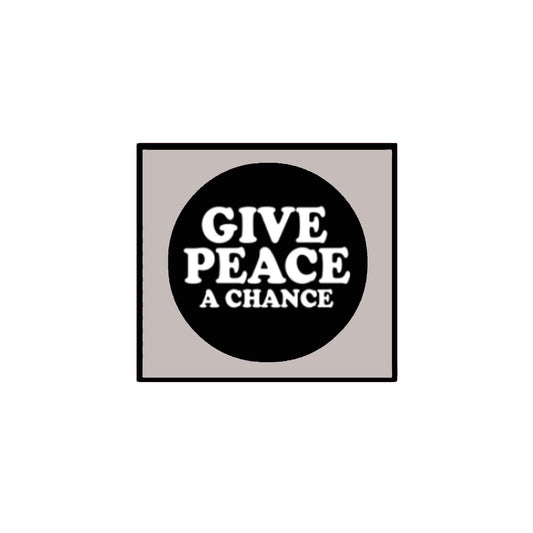 Give Peace a Chance 1.25-inch Pinback Button, backpacks Default Title