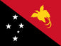 Papua New Guinea flag mousepad with red-black field, yellow bird emblem, white stars