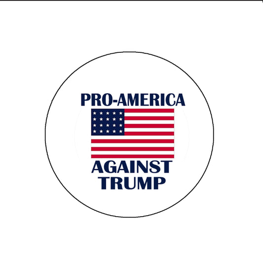 1000 Pcs Mini 1.25" For USA Against President Donald: Political Pro-America Anti-Trump No Trump Pinback Button Pin Brooch for Jackets, Backpacks, Hats