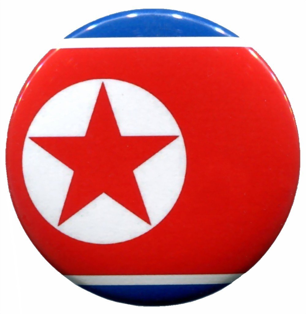 North Korea Flag Korean Pinback 2.25-inch Default Title