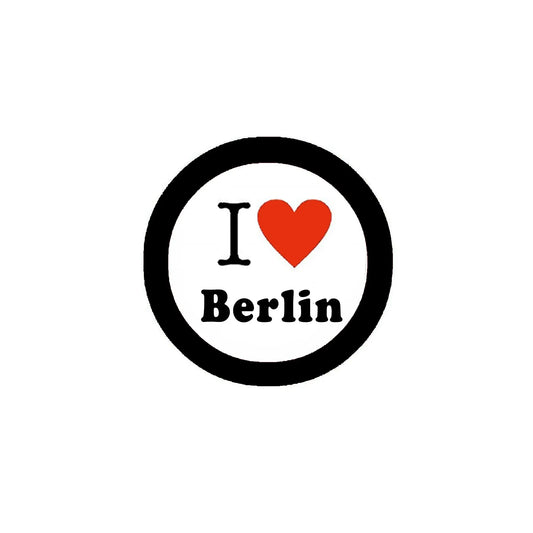 I Love Berlin Button Badge Pinback 2.25-inch Badge Default Title