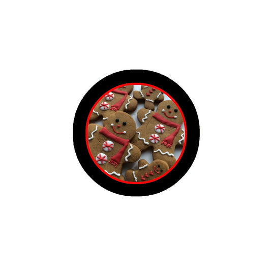 Gingerbread Men Candy 8 Pcs Set Pinback 1.25-inch Default Title