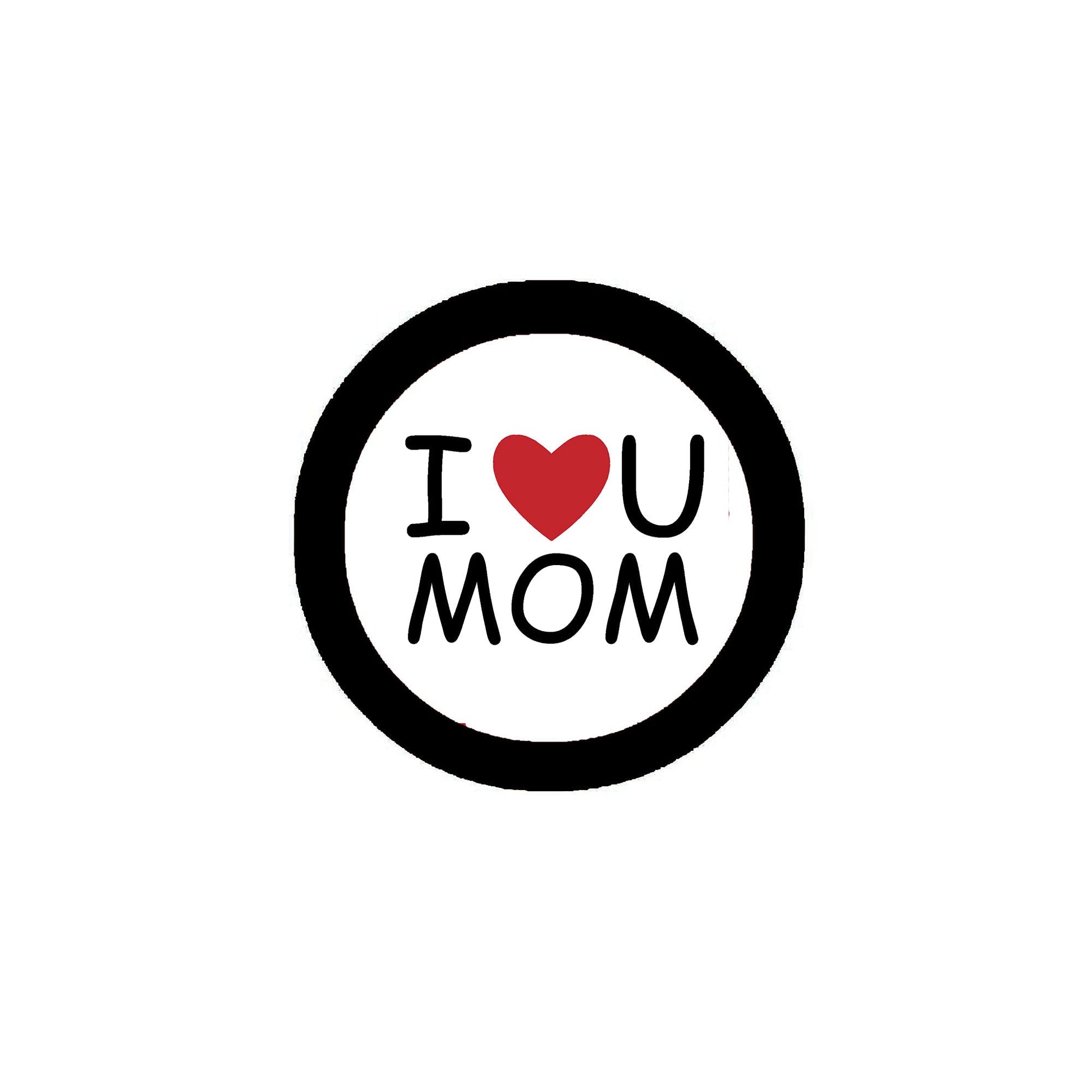 I Love you Mom 2.25-inch Pinback Badge Default Title