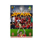 Spain soccer world champion poster with trophy, players, and 2010 FIFA World Cup Champion text