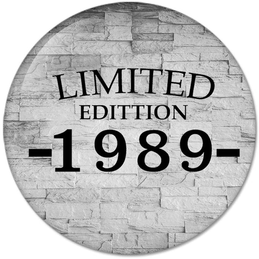 30th Birthday Gifts Made LIMITED EDITION 1989 Pinback Button Badges (58mm), NEW