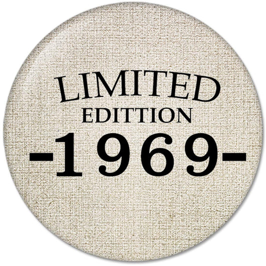 50th Birthday Gifts Made LIMITED EDITION 1969 Pinback Button Badges (58mm), NEW