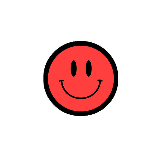 24 Pcs Emoticons Funny Smiles 1.25" Pinback for Jackets, Backpack Red
