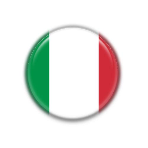 Italy : National Flag, Pinback Button Badge 1.50 Inch (38mm) Default Title