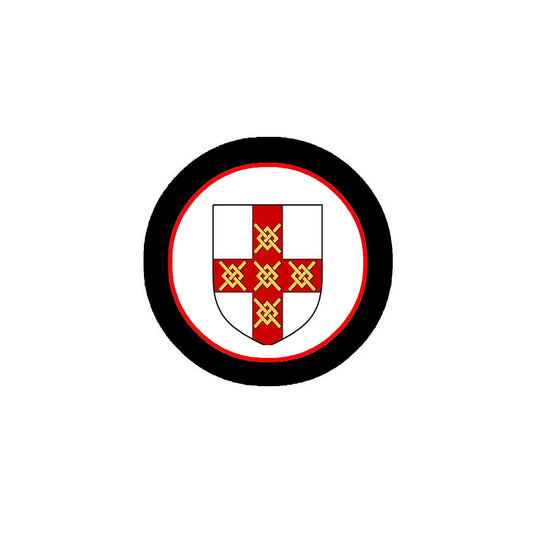 Hurley 3-inch Coat of Arms Round Pinback Pin Back Default Title