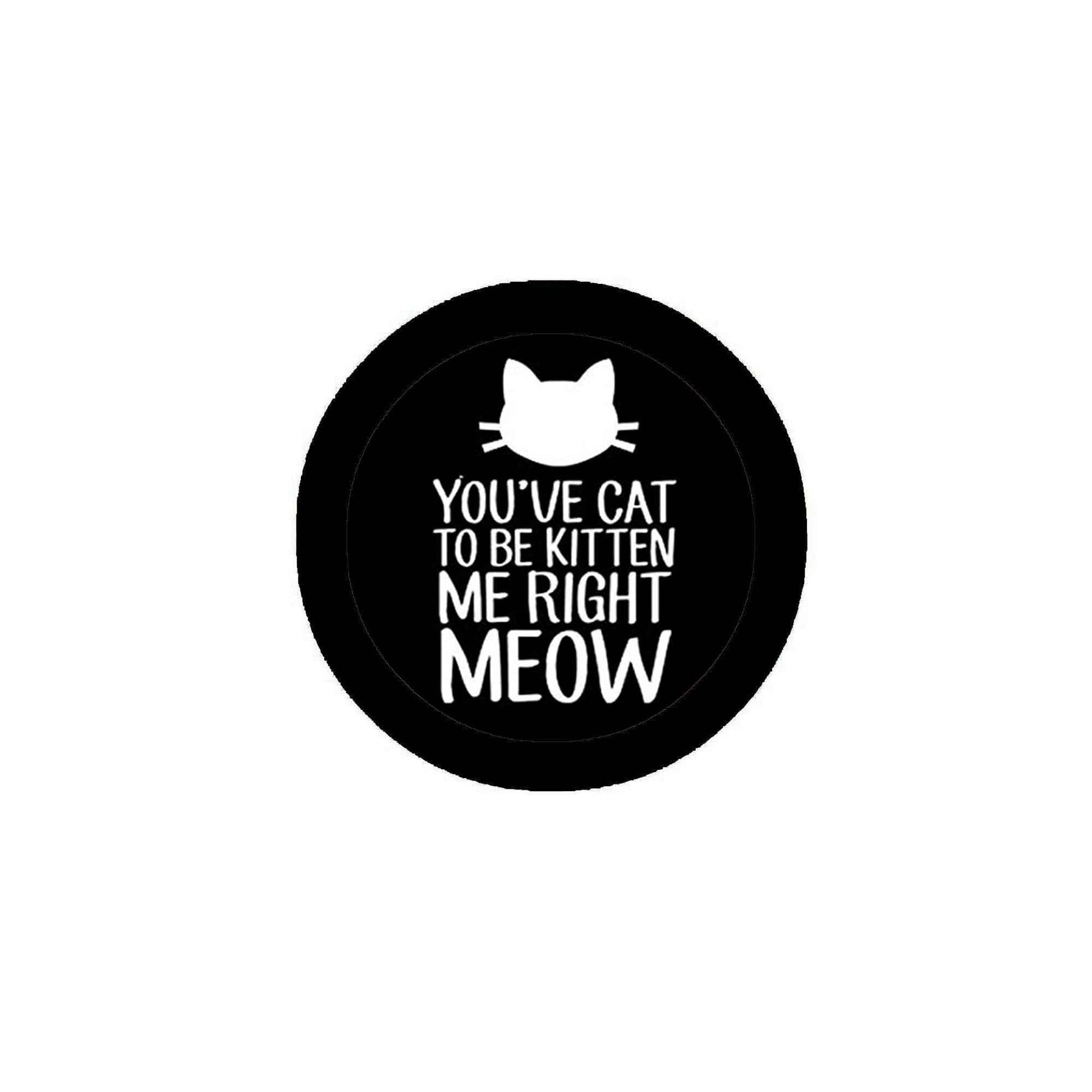 You've CAT to be KITTEN me right MEOW Pinback Button Badge 2.25-inch Default Title