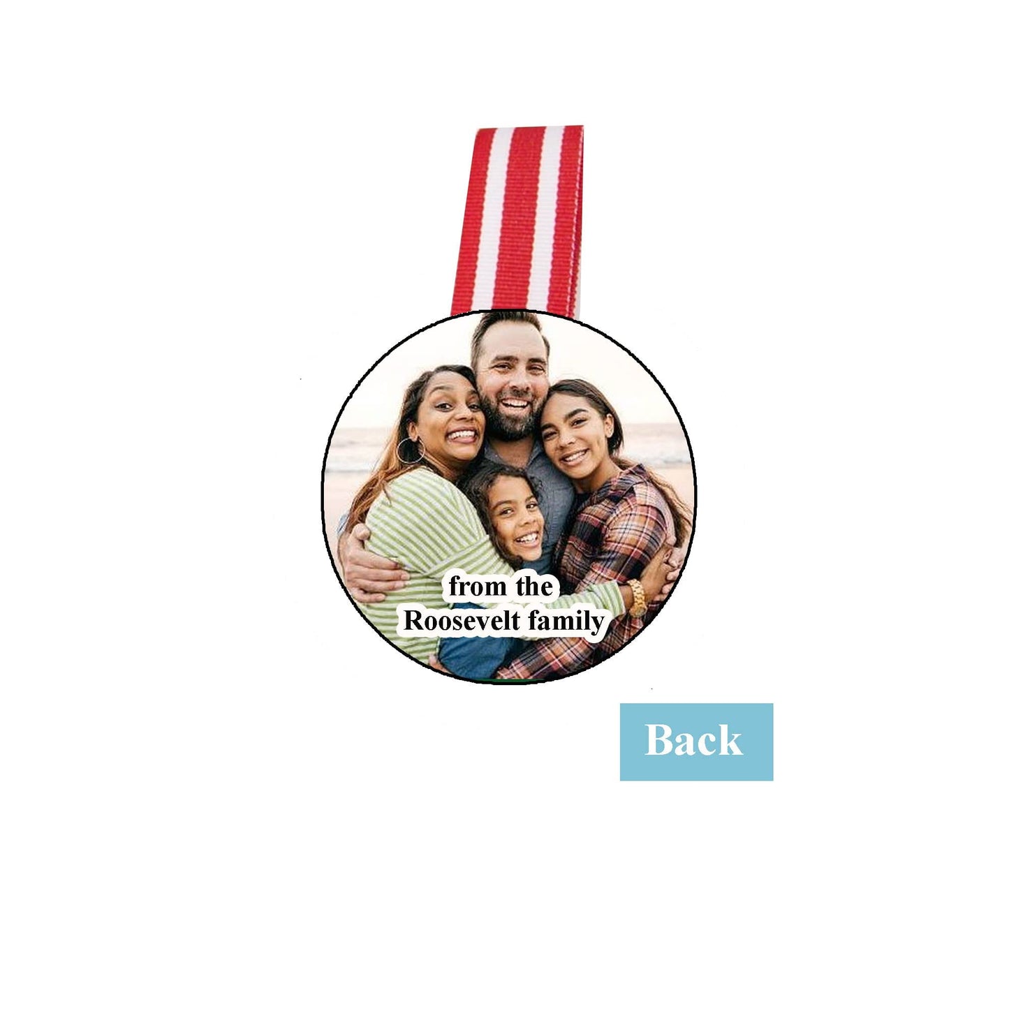 1 Pc. Personalized Christmas Ornament 2 Sides Printing (email us Your Picture) 2021 Holidays ~ 2.25"