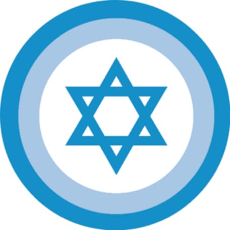 10 Pcs Star of David 2.25" Pinback Button Pin Pinback Brooch for Jackets, Backpacks, Hats 2.25"