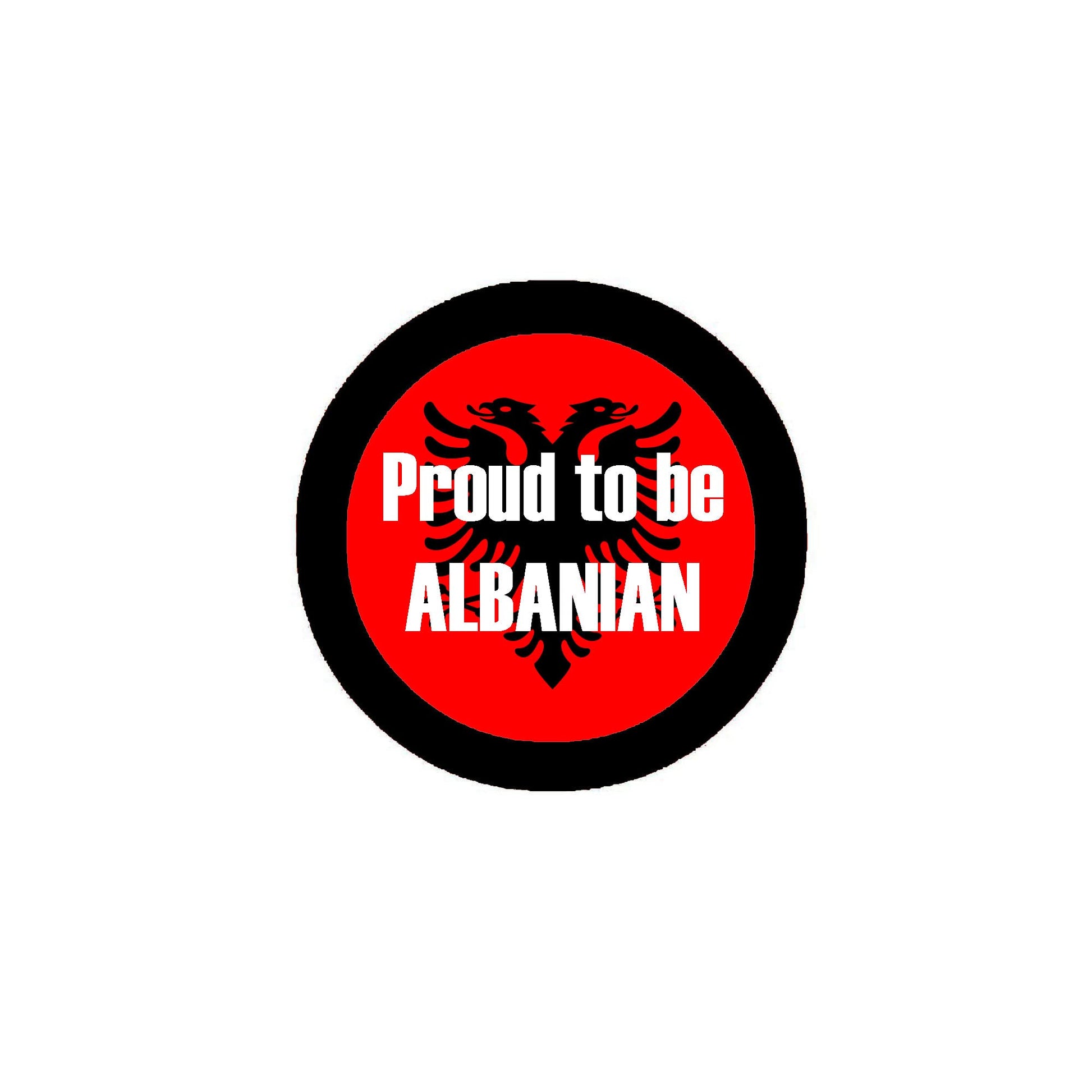 Proud to be Albanian 2.25-inch Pinback Badge Default Title