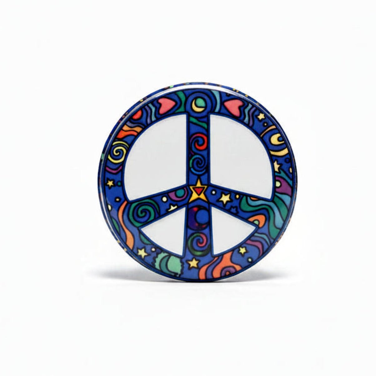 7 Pcs Peace Love Hippie Sign Pinback 1.25-inch - My Pinbacks