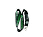 Beer lanyard keychain holder with black strap, green logo, and metal key ring clasp