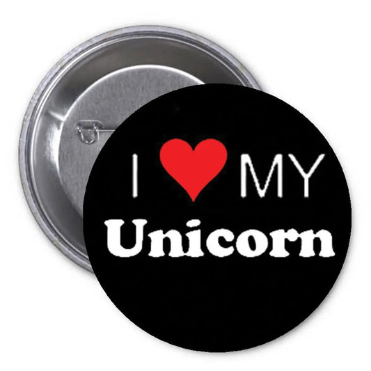 I Love my Unicorn Pinback 2.25-inch Default Title