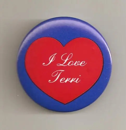 5 Pcs I Love Terri Pinback 1.25-inch Default Title