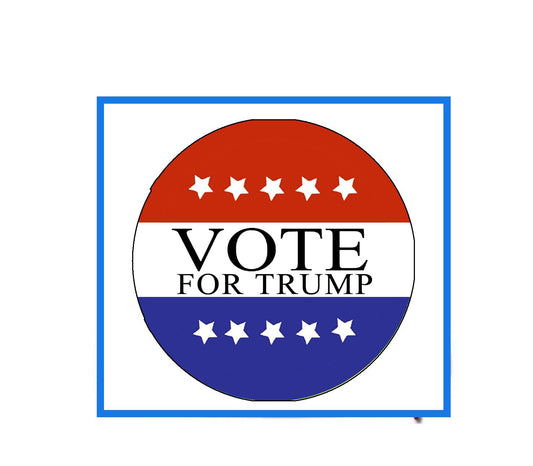 5 Pcs Vote for Trump Pinback Buttons - 2.25 Inch Round